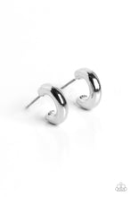 Load image into Gallery viewer, Catwalk Curls Silver Mini Hoop Earrings