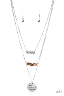 Miracle Mountains Brown Necklace