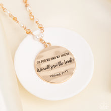 Load image into Gallery viewer, Serving the Lord Gold Necklace