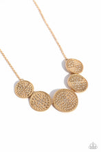 Load image into Gallery viewer, Medaled Mosaic Gold Necklace