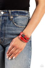 Load image into Gallery viewer, Coat of Arms Couture Red Urban Bracelet