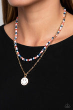 Load image into Gallery viewer, High School Reunion Blue Necklace