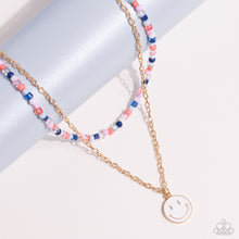 Load image into Gallery viewer, High School Reunion Blue Necklace