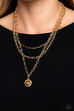 Load image into Gallery viewer, Winking Wanderer Gold Necklace