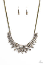 Load image into Gallery viewer, Shimmering Song Brass Necklace