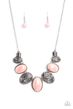 Load image into Gallery viewer, Patterned Paisley Pink Necklace