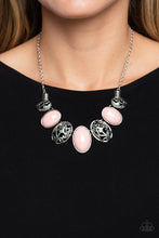 Load image into Gallery viewer, Patterned Paisley Pink Necklace