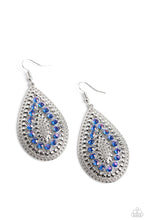 Load image into Gallery viewer, Spirited Socialite Blue Earrings