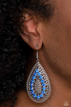 Load image into Gallery viewer, Spirited Socialite Blue Earrings