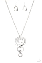 Load image into Gallery viewer, Tranquil Trickle Silver Necklace