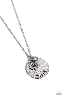 Flourishing Faith White Necklace