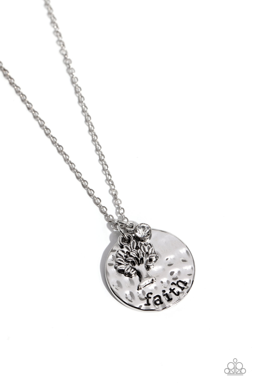 Flourishing Faith White Necklace