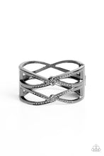 Load image into Gallery viewer, Entrancing Etiquette Black Hinged Bracelet
