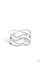Load image into Gallery viewer, Entrancing Etiquette White Hinged Bracelet