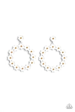 Load image into Gallery viewer, Daisy Meadows White Post Earrings