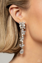 Load image into Gallery viewer, LIGHT at the Opera White Post Earrings