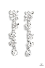 Load image into Gallery viewer, LIGHT at the Opera White Post Earrings