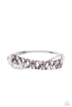 Load image into Gallery viewer, Timeless Trifecta Purple Hinged Bracelet