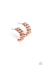 Load image into Gallery viewer, Bubbling Beauty Copper Mini Hoop Earrings