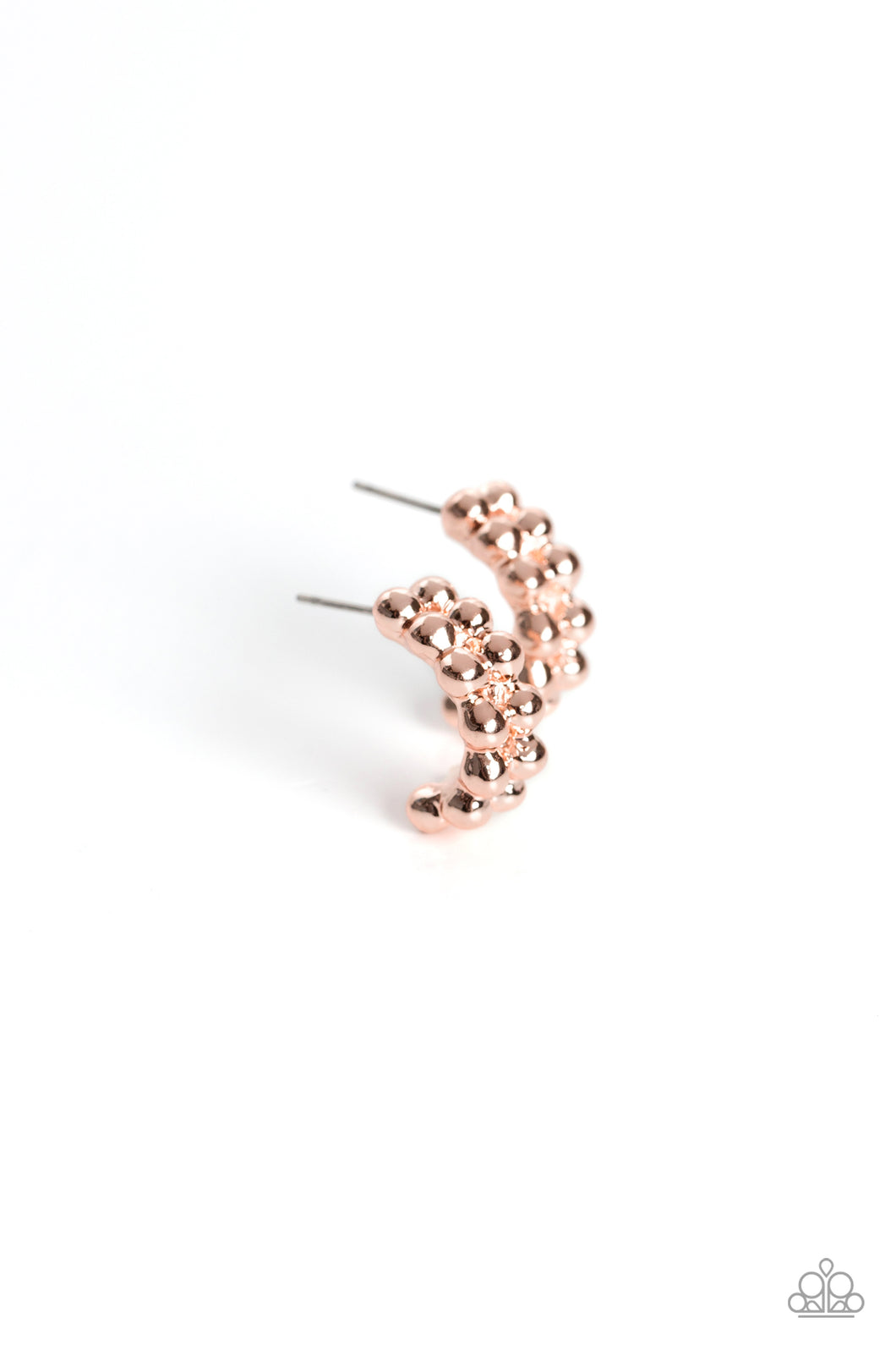Bubbling Beauty Rose Gold Mini Hoops