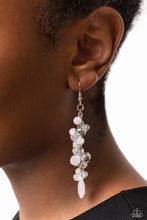Load image into Gallery viewer, Cheeky Cascade White Earrings