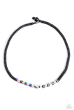 Load image into Gallery viewer, Oil Spill Orbit Silver Urban Necklace