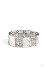Load image into Gallery viewer, Textured Traveler Silver Bracelet