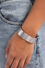 Load image into Gallery viewer, Textured Traveler Silver Bracelet