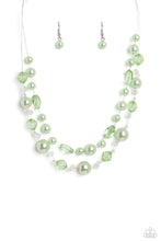 Load image into Gallery viewer, Parisian Pearls Green Necklace