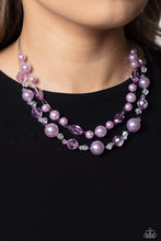 Load image into Gallery viewer, Parisian Pearls Purple Necklace