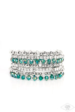 Load image into Gallery viewer, ICE Knowing You Green Coil Bracelet