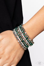 Load image into Gallery viewer, ICE Knowing You Green Coil Bracelet