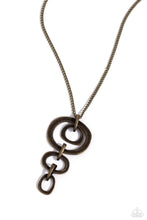 Load image into Gallery viewer, Tranquil Trickle Brass Necklace