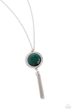 Load image into Gallery viewer, Tallahassee Tassel Green Necklace