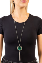 Load image into Gallery viewer, Tallahassee Tassel Green Necklace