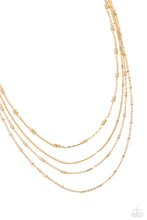 Load image into Gallery viewer, Studded Shimmer Gold Necklace
