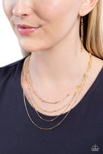 Load image into Gallery viewer, Studded Shimmer Gold Necklace