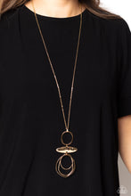 Load image into Gallery viewer, Oblong Obligato Gold Necklace