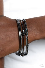 Load image into Gallery viewer, Lost and Found Black Bangles