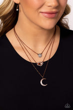 Load image into Gallery viewer, Lunar Lineup Copper Necklace