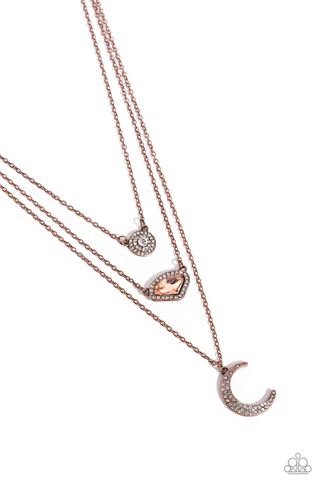 Lunar Lineup Copper Necklace