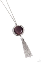 Load image into Gallery viewer, Tallahassee Tassel Purple Necklace