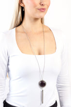 Load image into Gallery viewer, Tallahassee Tassel Purple Necklace