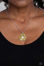 Load image into Gallery viewer, Fancy Flower Girl Yellow Necklace