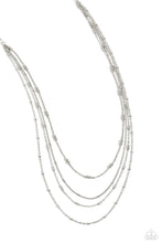Load image into Gallery viewer, Studded Shimmer Silver Necklace