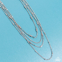 Load image into Gallery viewer, Studded Shimmer Silver Necklace
