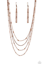 Load image into Gallery viewer, Studded Shimmer Copper Necklace
