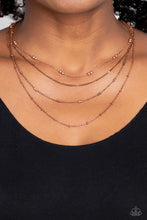 Load image into Gallery viewer, Studded Shimmer Copper Necklace