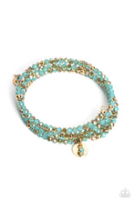 Load image into Gallery viewer, Illusive Infinity Blue Coil Bracelet