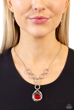Load image into Gallery viewer, Get OVAL It Red Necklace